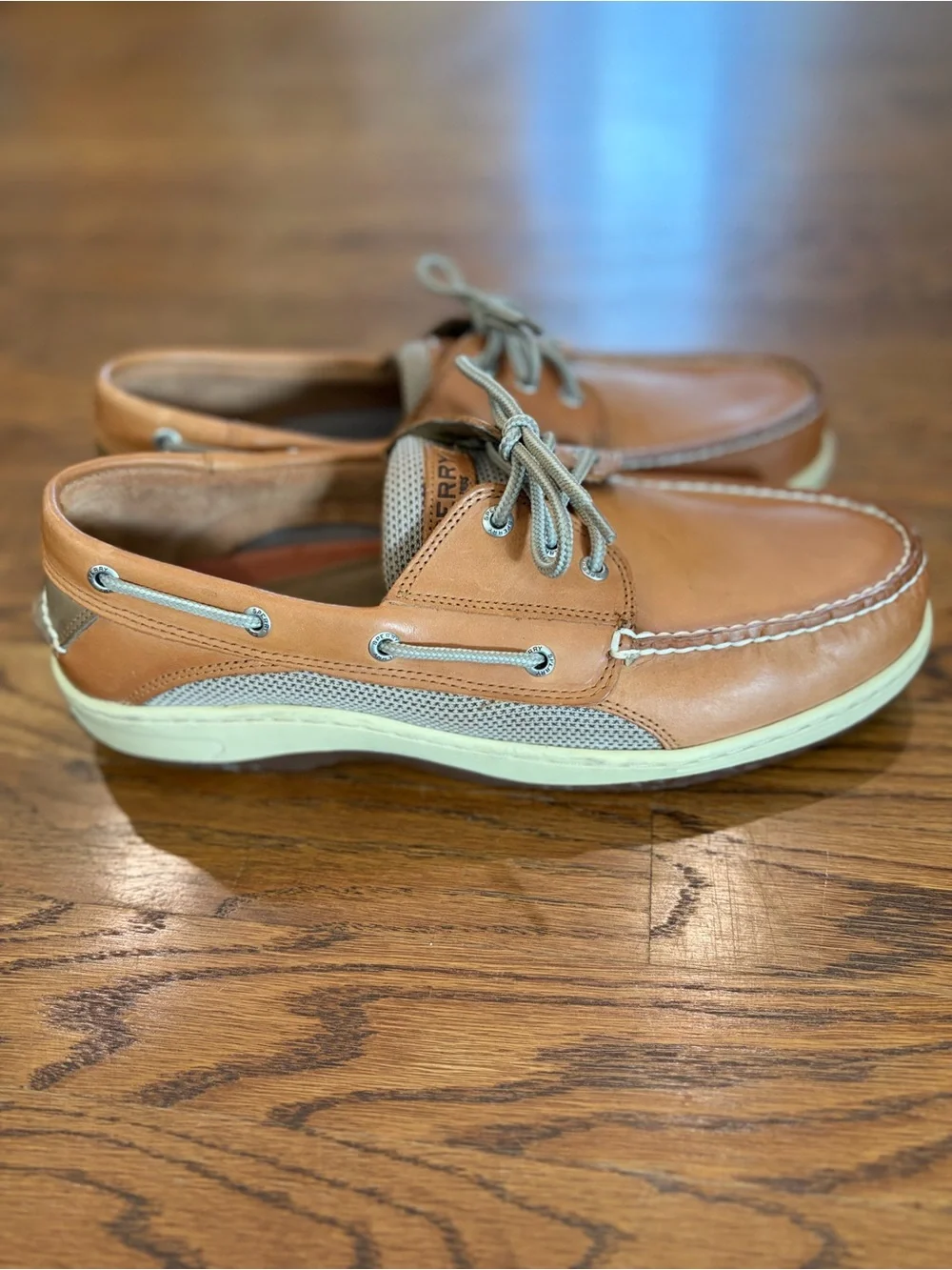 Sperry Men's Billfish 3 Eye Boat Shoe Cognac Summer Beach Size 11.5 Retail $125